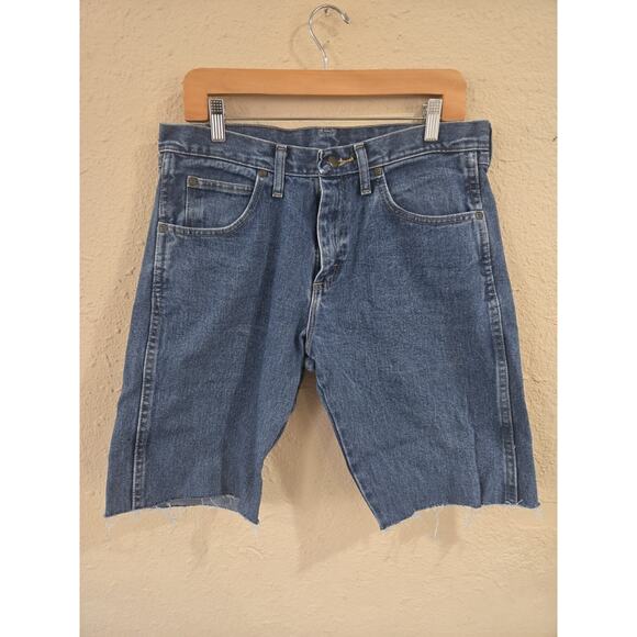 Vintage Wrangler Jean Denim Cutoff Shorts Size 32 - 100% Cotton - Picture 1 of 8